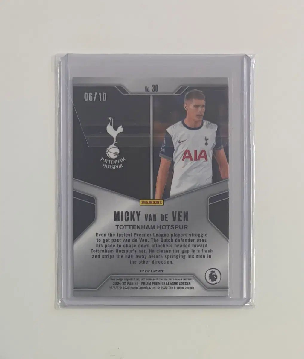 トッテナム版 ザ ファン 2025 25 EPL プリズム ブリリアンス GOLD 10