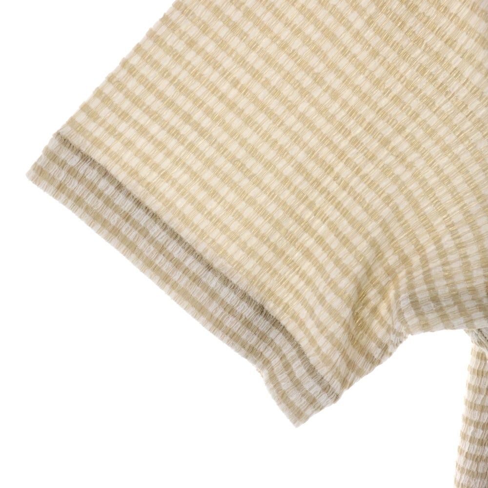 STUSSY (ステューシー) 25SS CRINKLED CHECK SS SHIRT ワッペンロゴ