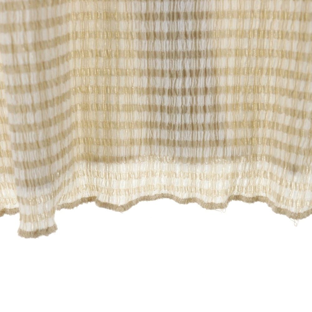 STUSSY (ステューシー) 25SS CRINKLED CHECK SS SHIRT ワッペンロゴ