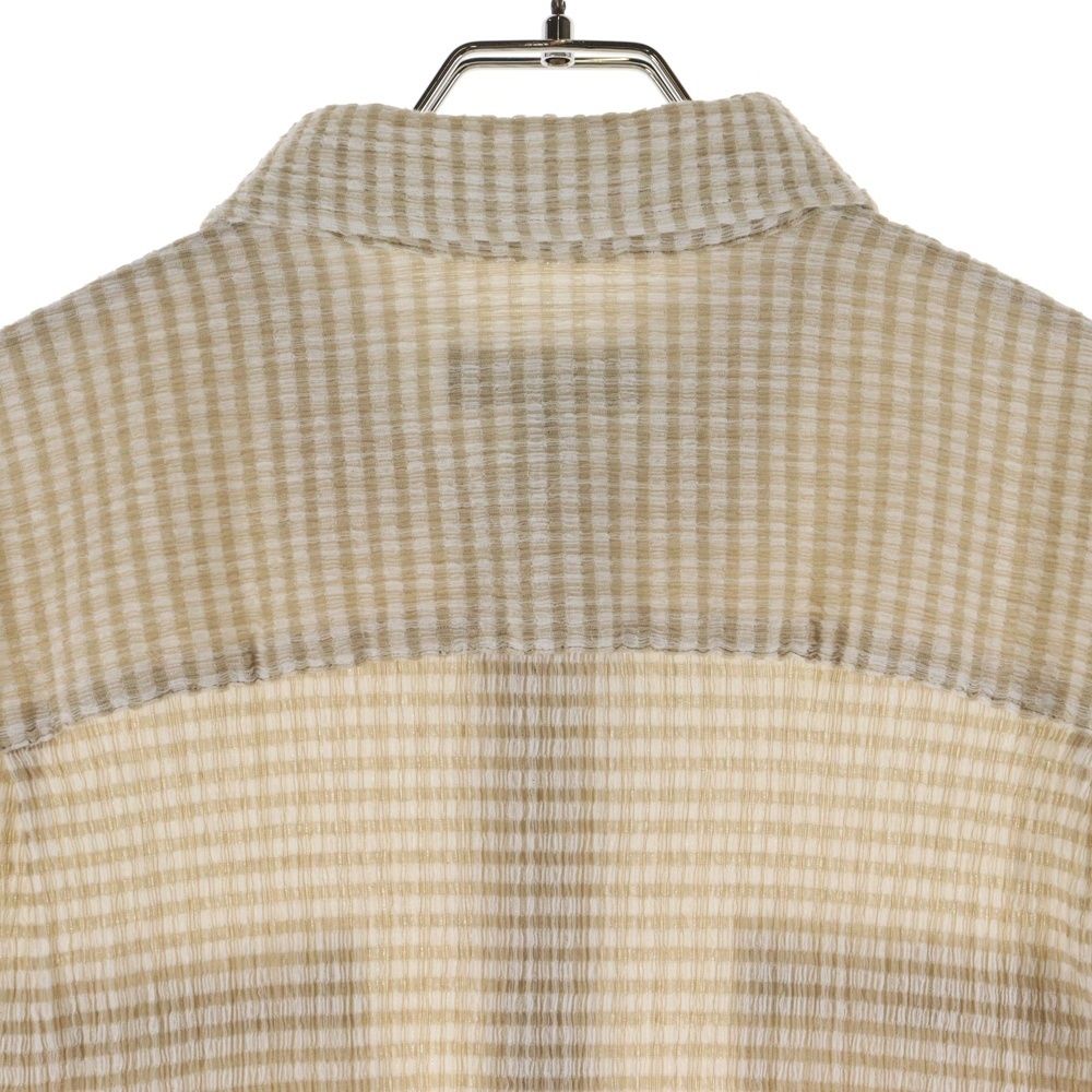 STUSSY (ステューシー) 25SS CRINKLED CHECK SS SHIRT ワッペンロゴ