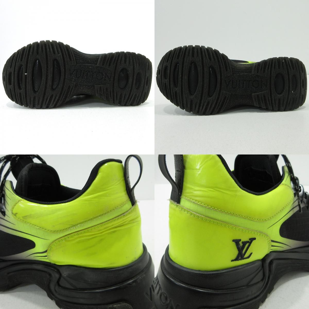  LOUIS VUITTON ルイ ヴィトン スニーカー ランウェイパルスライン 1 A 4 K 49 カラー ブラック イエロー サイズ 7 2 135 スニーカー 靴