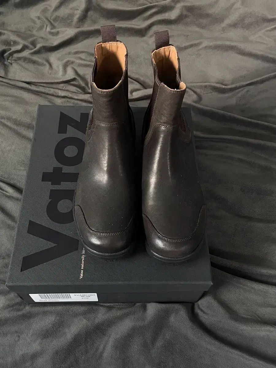 1回着用 ボックス含む Vatoz バトズ ブラウン チェルシー ブーツ 270