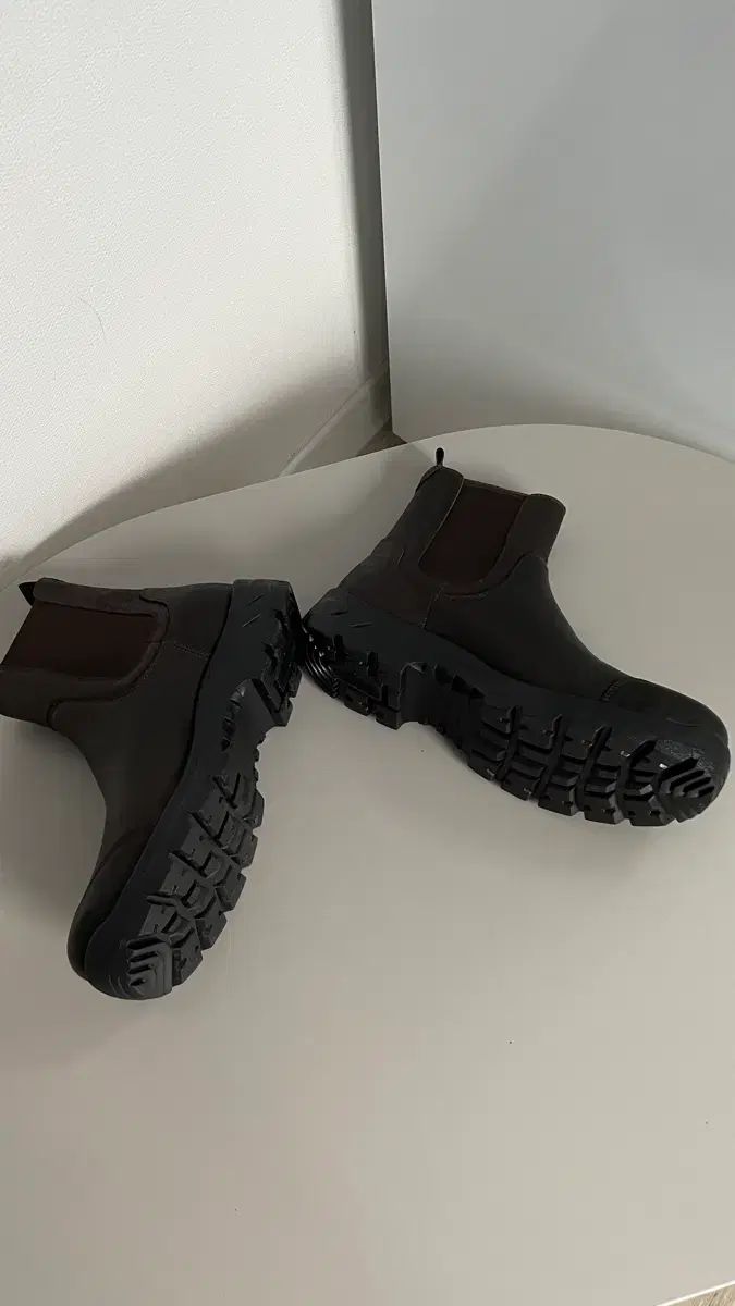  1回着用 ボックス含む Vatoz バトズ ブラウン チェルシー ブーツ 270 その他 ブーツ 革靴