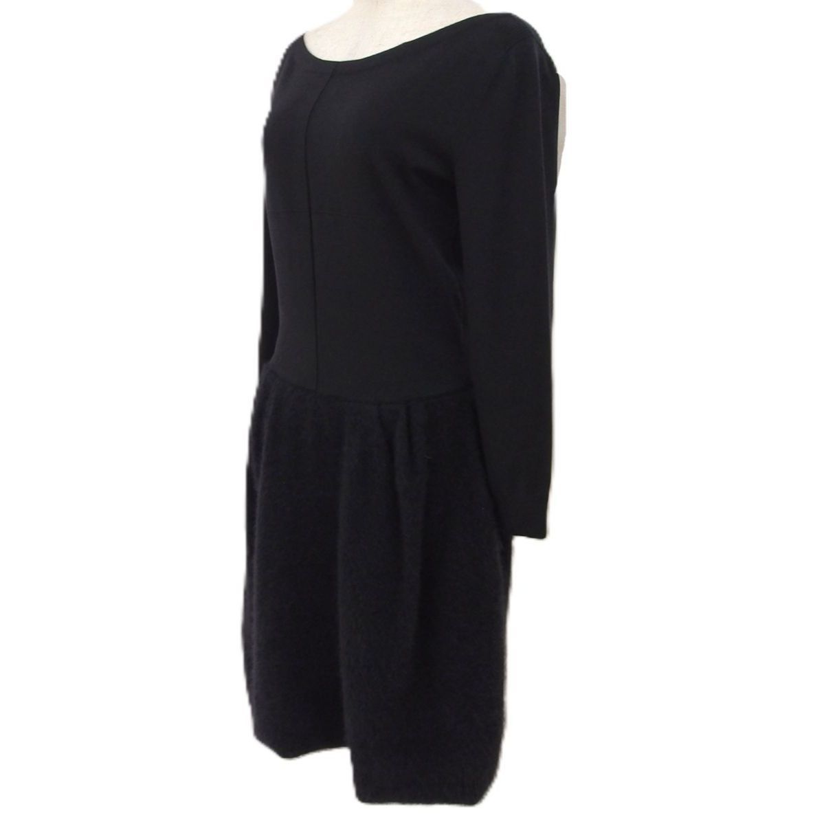 LOUIS VUITTON ルイ･ヴィトン レディース ワンピース ウール モヘア ニット ブラック Mサイズ
