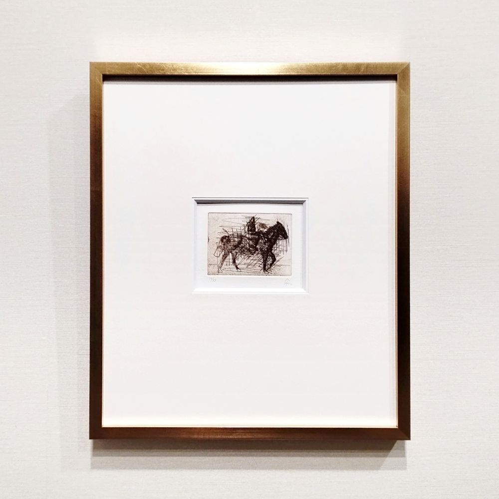 有元利夫 『NOTEBOOK 1983』より Pl.80 1983年 銅版画 限定83部 直筆