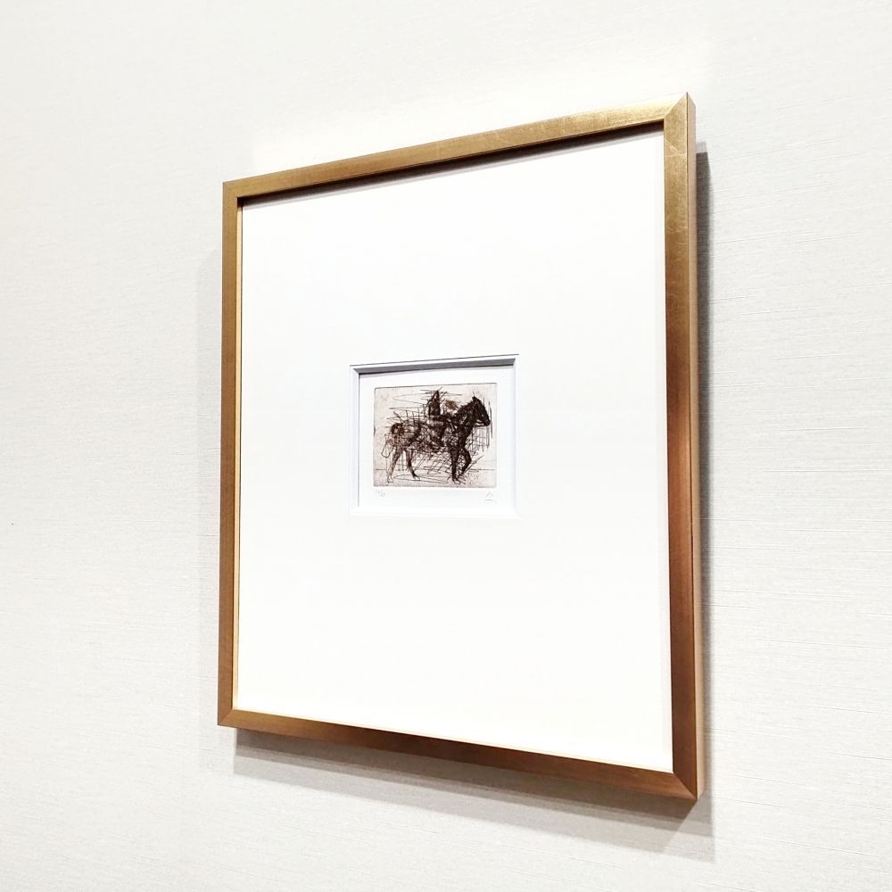 有元利夫 『NOTEBOOK 1983』より Pl.80 1983年 銅版画 限定83部 直筆