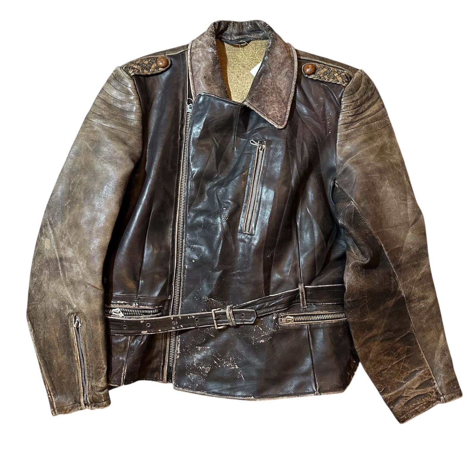 ダブルライダースジャケット riders leather jacket double / ライダース レザージャケット ダブル