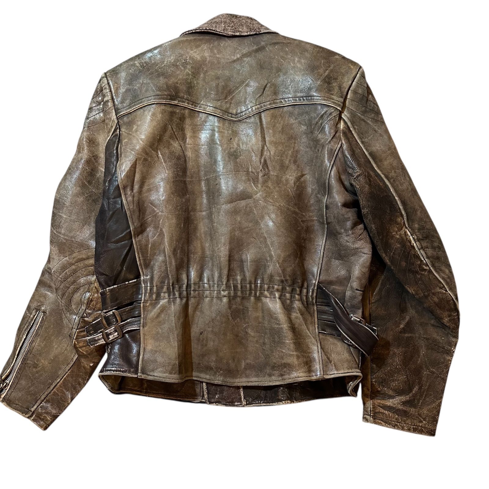 レザーダブルライダースジャケット riders leather jacket double / ライダース レザージャケット ダブル