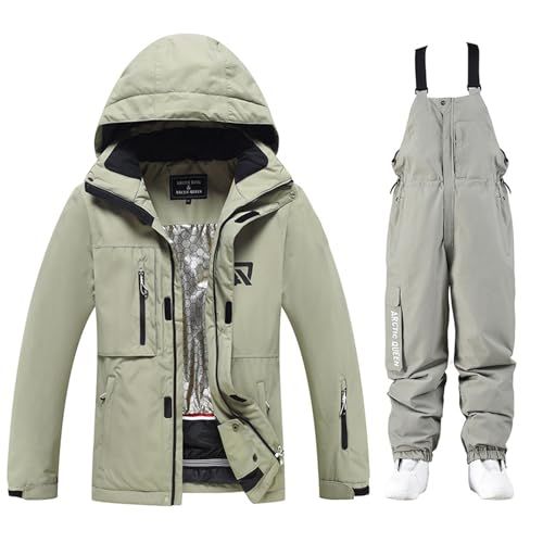 HOTIAN スキーウェア メンズ レディース スノーボードウェア 上下セット スノボウェア 耐水圧10000 mm S?2 XL 5カラー 撥水加工 スノーウェア ボードウェア 防寒 雪遊び ジャケット パンツ 2点セット tz 3 b 5 c 34 07