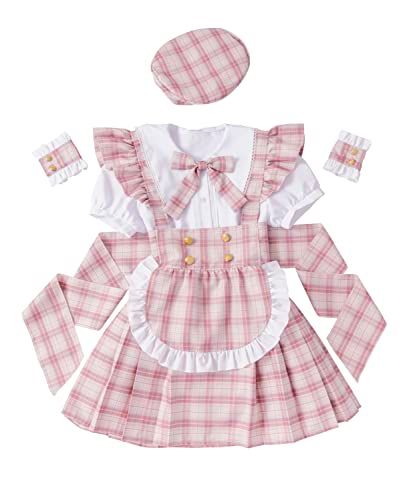 クリアストーン Clearstone リリカルパレット コスプレ アイドルチェックメイド レディース ピンクpo 5 e 425812