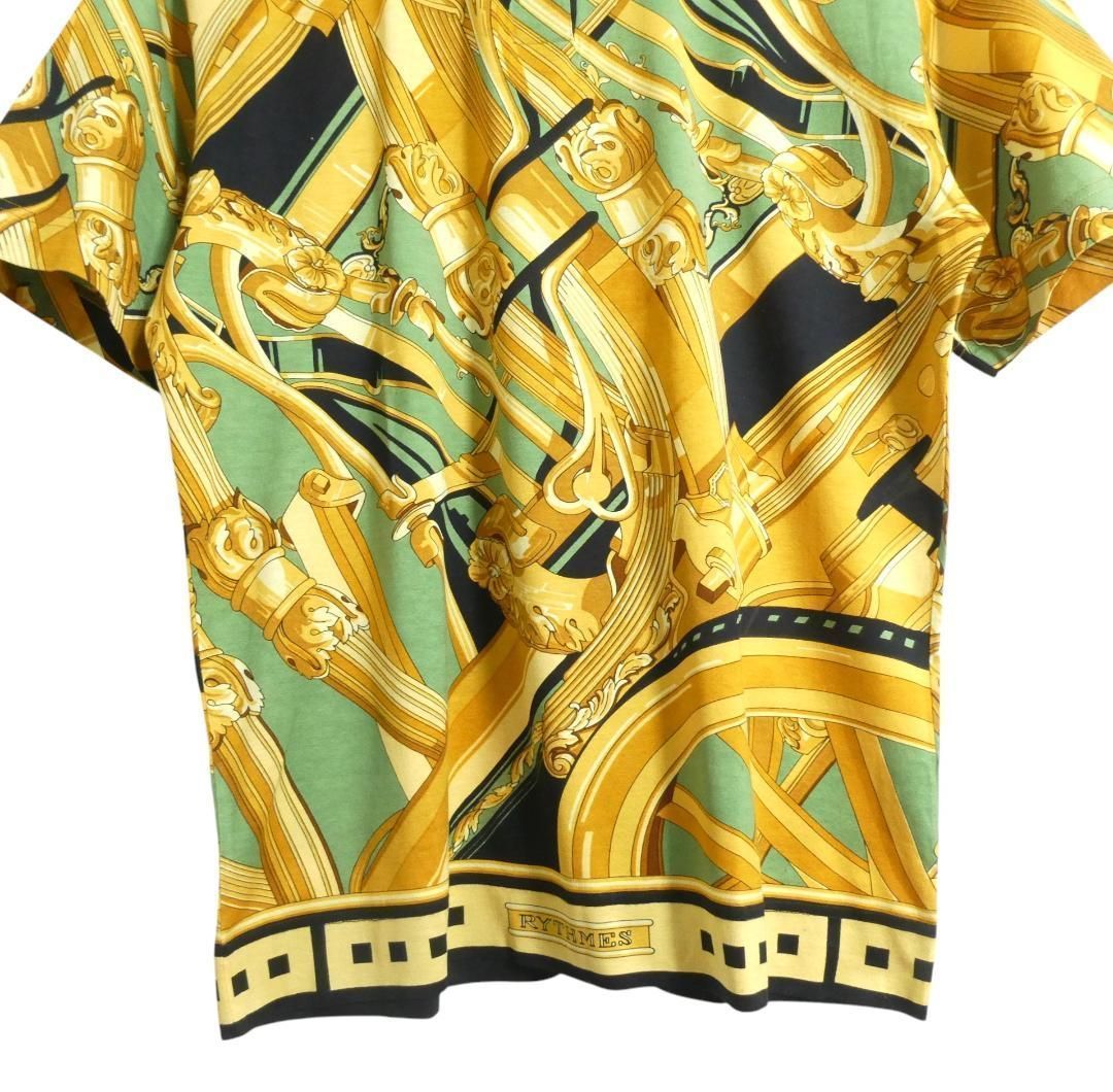 HERMES エルメス サイズS RYTHMES リズムス 半袖 シャツ ブラウス