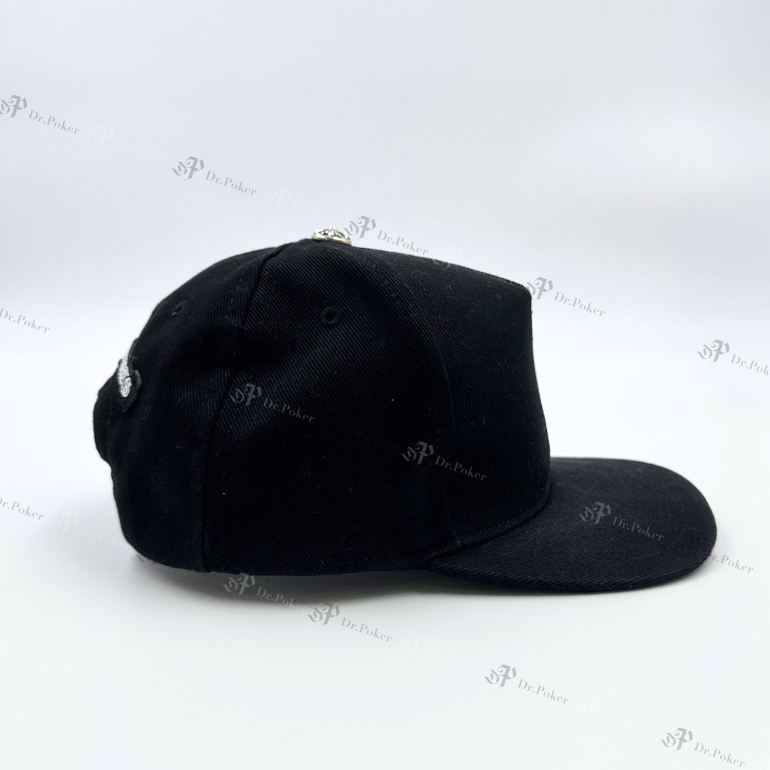 美品】Chrome Hearts RS3 ブラック デニム ベースボール キャップ