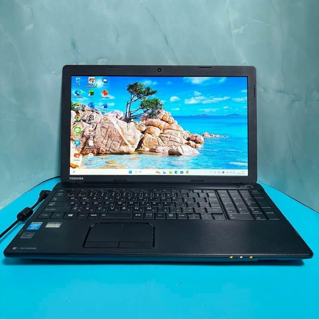 美品】爆速SSD✨windows11 薄型ノートPC✨オフィス カメラ 東芝 - メルカリ