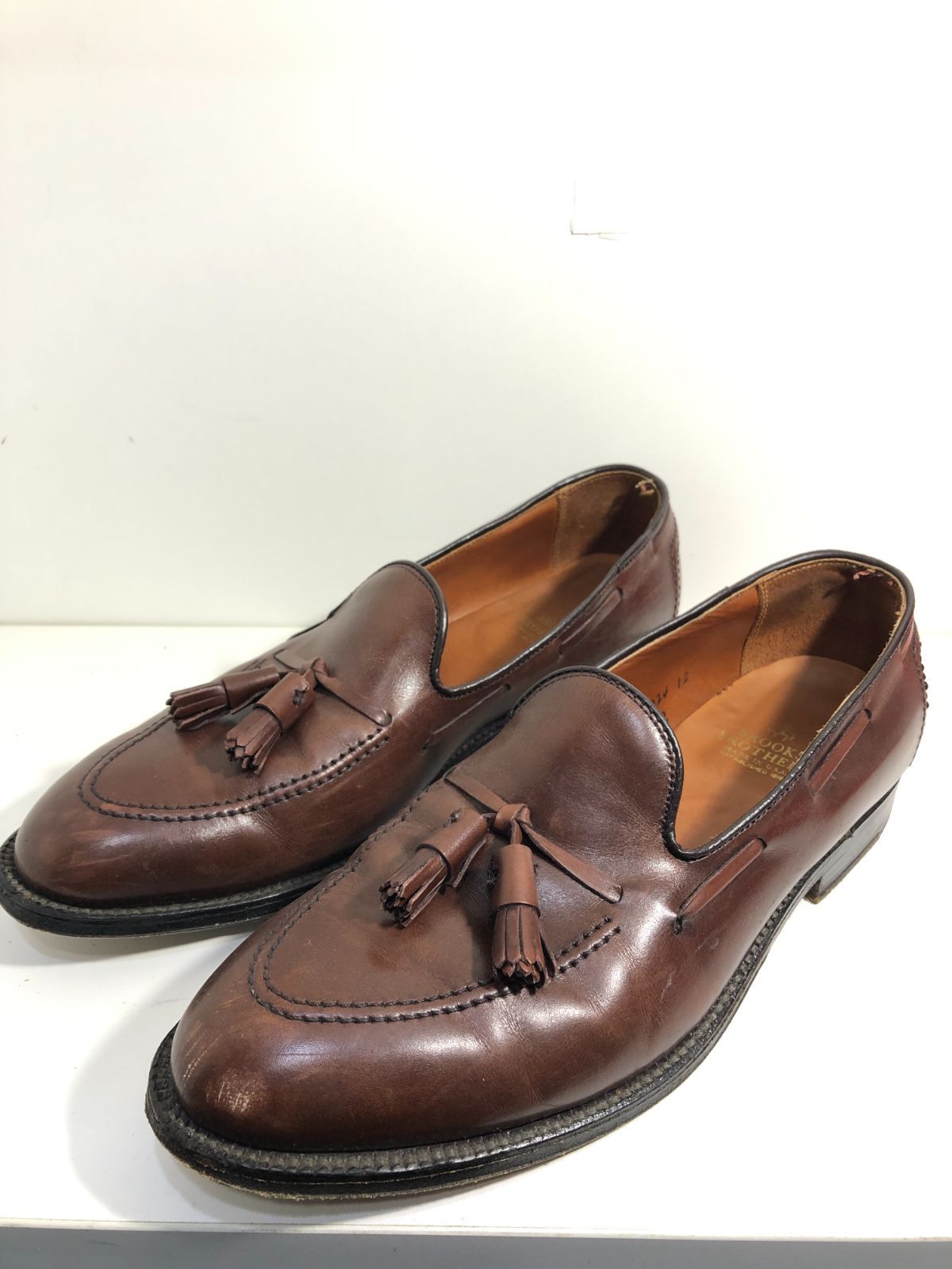 510120 Brooks Brothers Alden タッセル レザー 510120 Brooks Brothers Alden タッセル レザー ローファー 9 1/2D