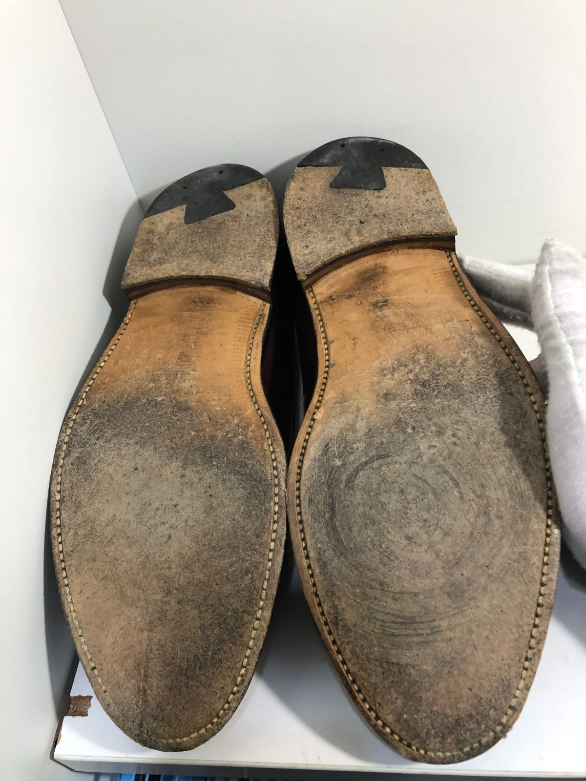 510120 Brooks Brothers Alden タッセル レザー ローファー 9 1/2D
