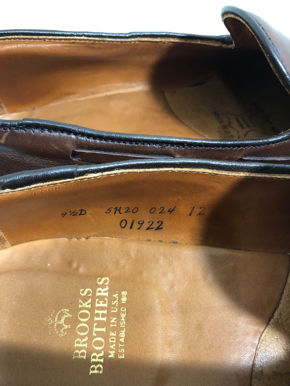 510120 Brooks Brothers Alden タッセル レザー ローファー 9 1/2D