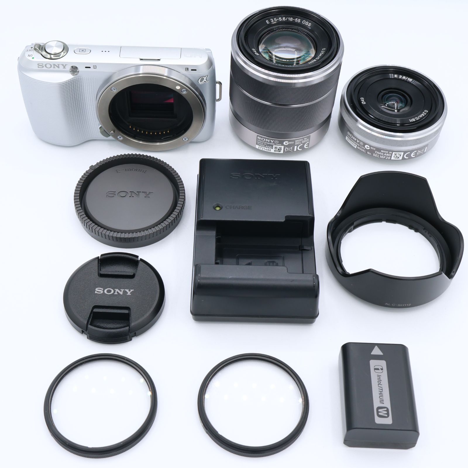SONY ソニー デジタル一眼カメラ α NEX-C 3 ダブルレンズキット シルバー D|S 251221_1264802