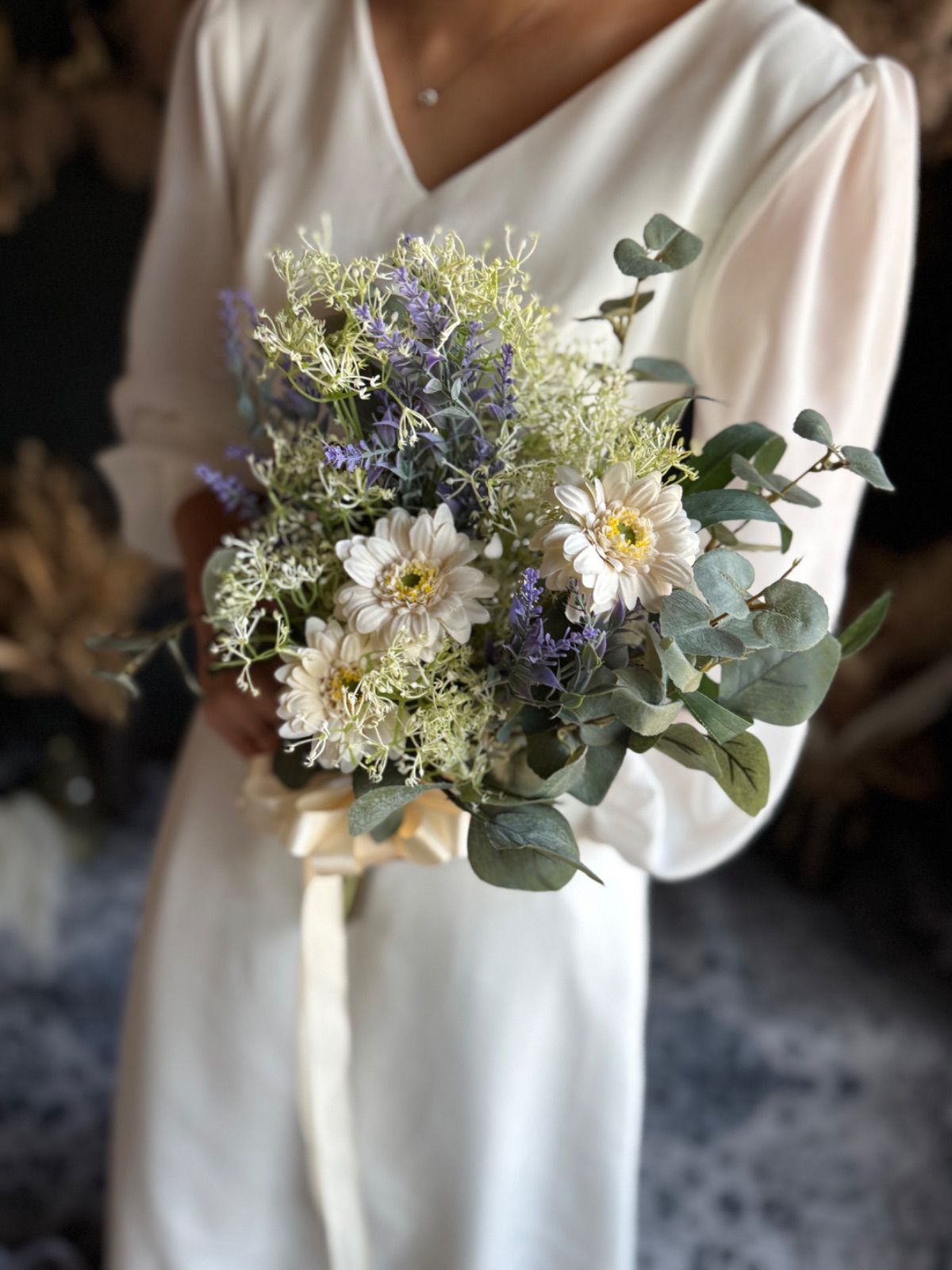 グリーンナチュラルなクラッチブーケ