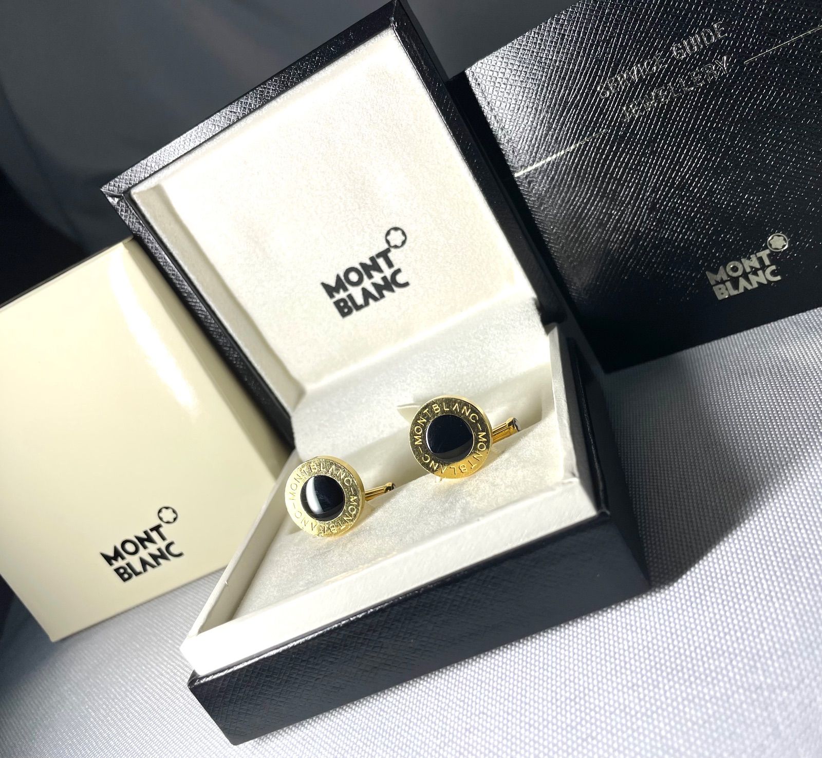 MONTBLANC カフリンクス ゴールド ブラック MONTBLANC（モンブラン） カフスボタン カフス マイスターシュテュック