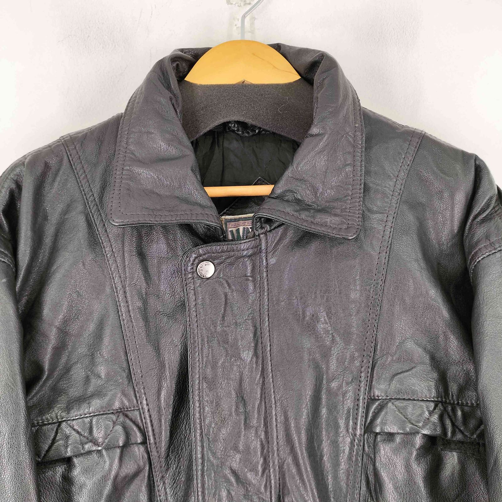 ユーズドフルギ USED古着 WATERSHED レザー ハーフジャケット メンズ