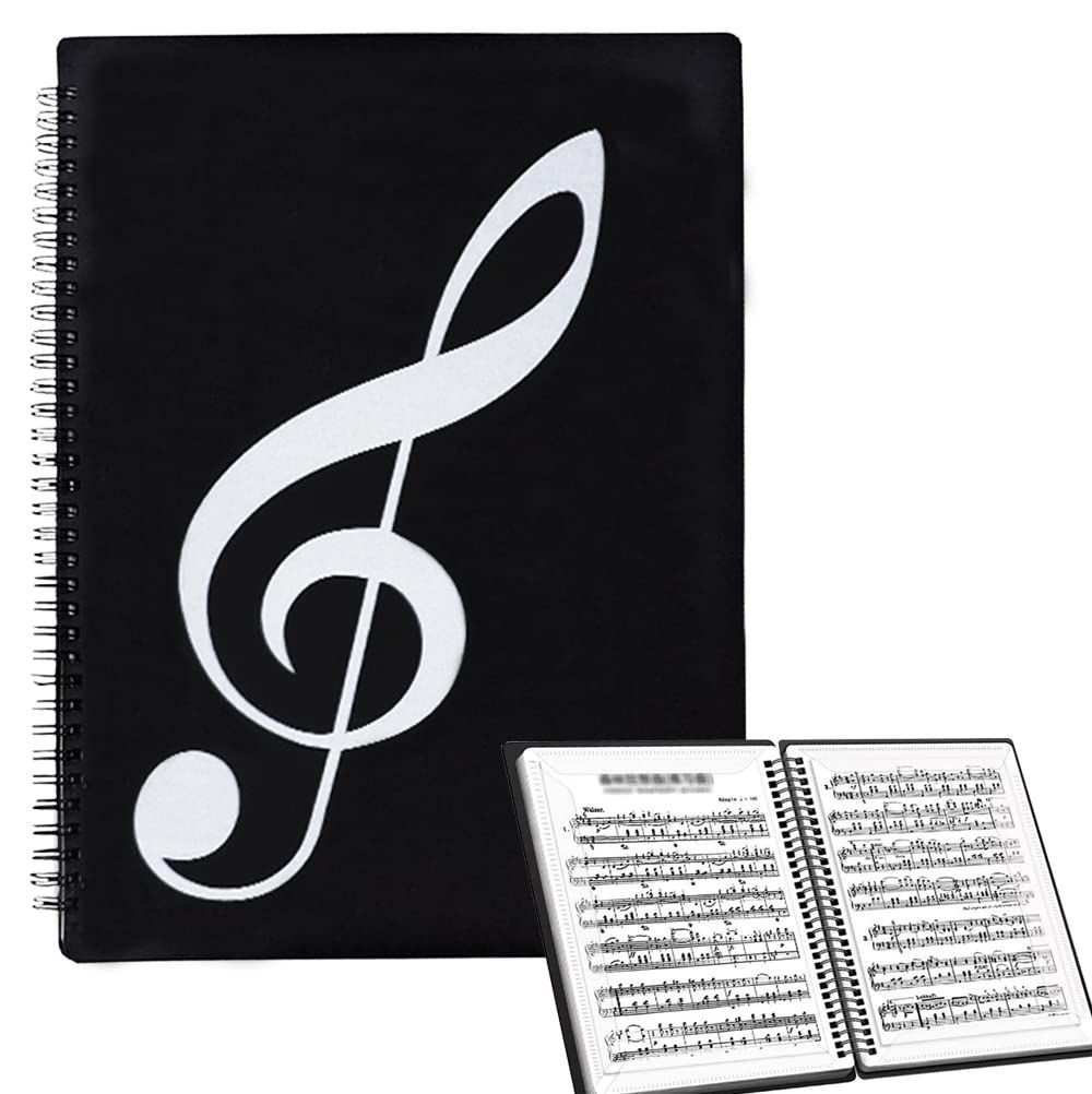 楽譜ファイル A リング式 楽譜入れ 収納ホルダー YFFSFDC 20ページ クリアファイル 直接書き込めるデザイン