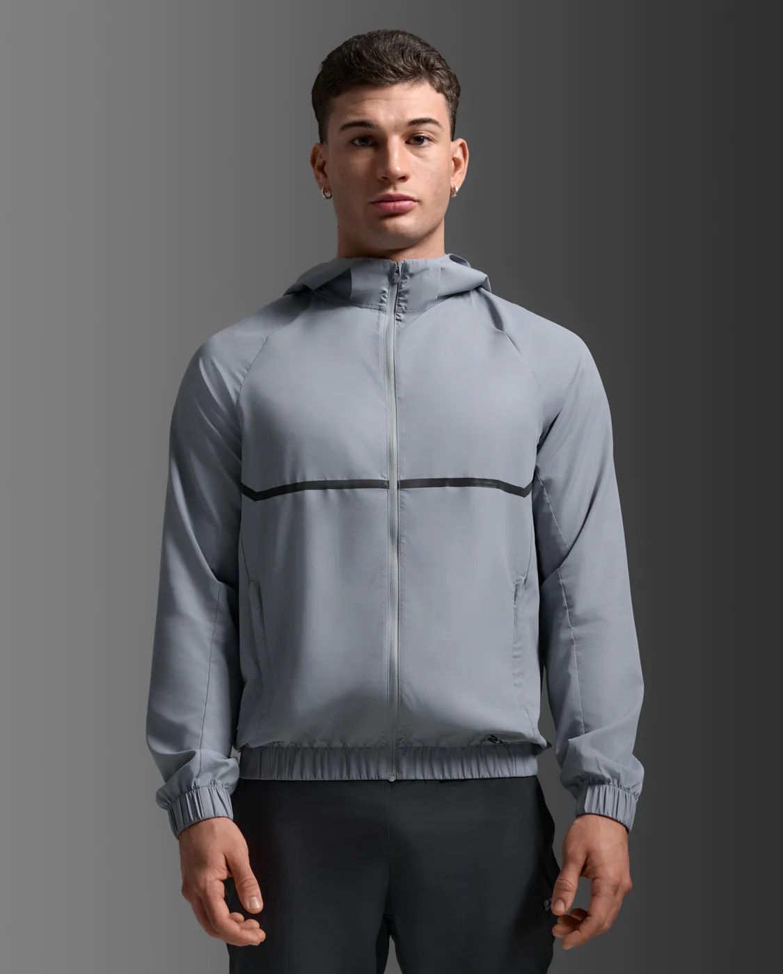 2 XU ツータイムズユー メンズ エアロ ヘックス ウインドブレーカー ランニング トレーニング 撥水 通気性 反射材 MR 7358 A WTV BRFカラー グレー