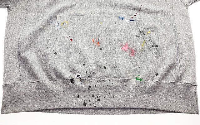 ギャラリーデプト GALLERY DEPT. LOGO PAINT HOODIE GRAY Lサイズ ロゴ