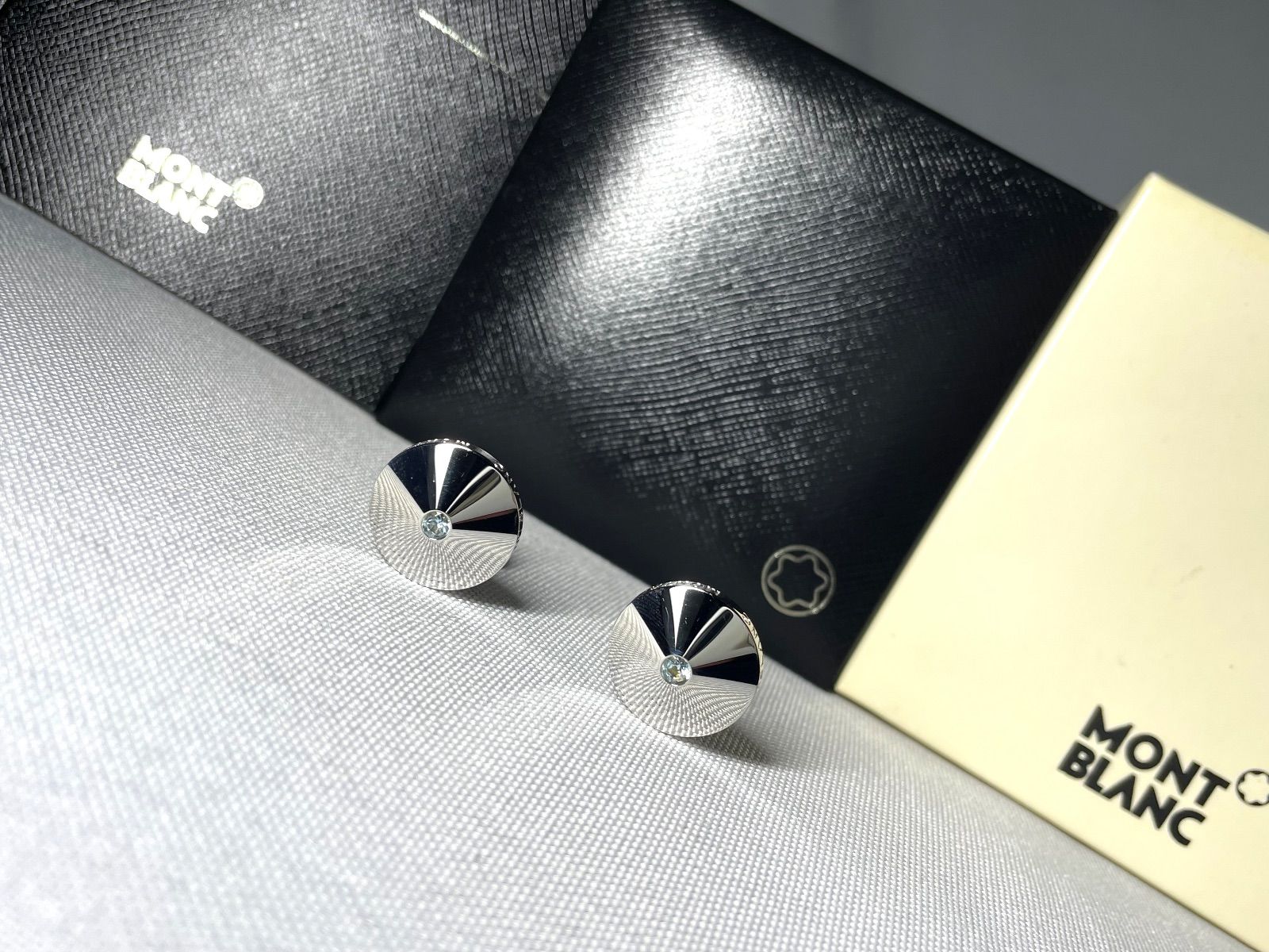 美品 希少 MONTBLANC モンブラン トパーズ装飾 スターリングシルバー