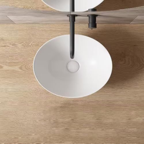 洗面ボウル 陶器製 排水金具付き Sトラップセット付き 豪華 混合水栓 手洗器 シンプル 置き型 洗面器 深型 蛇口付き 41 33 14 CMpo 32 a 7 f 043