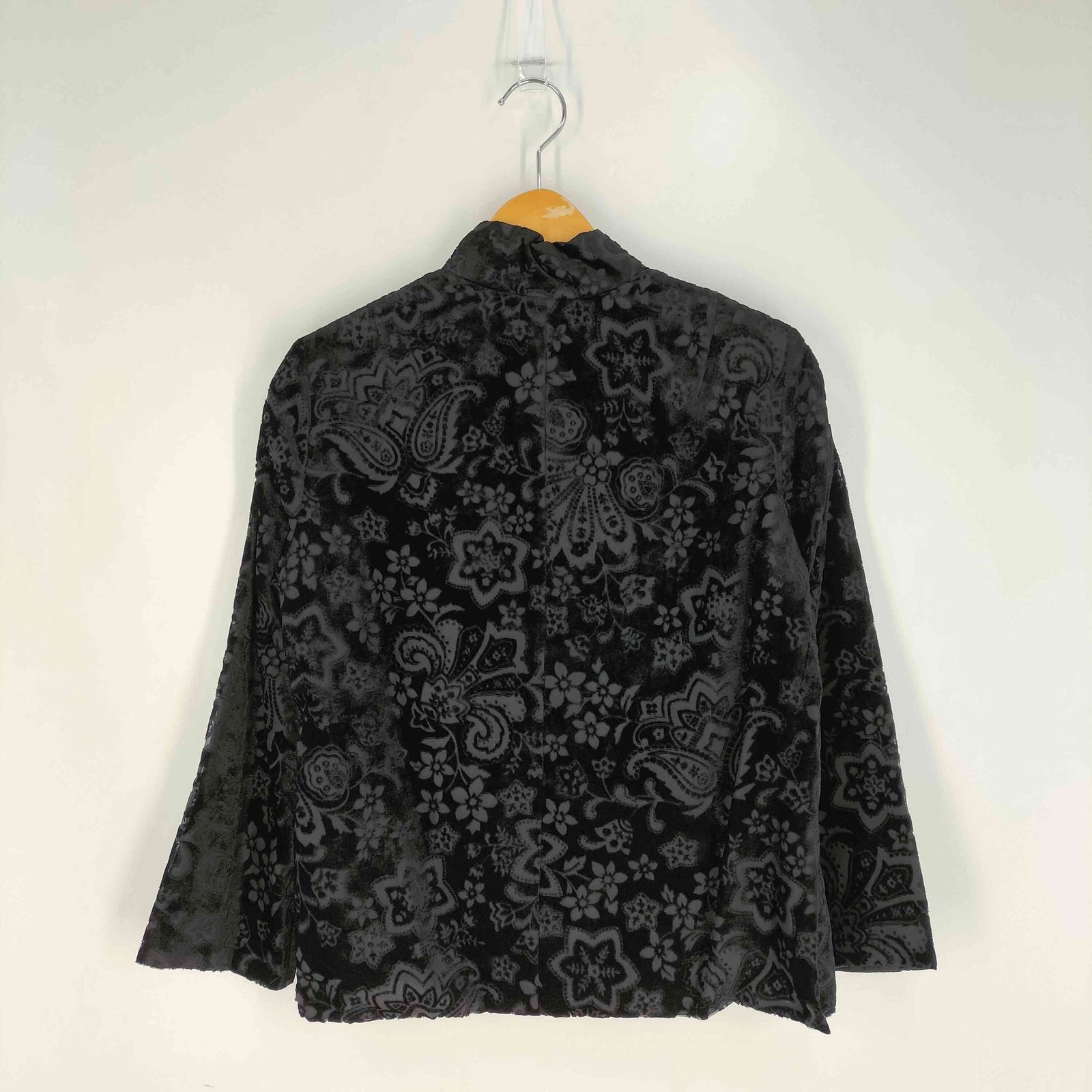 レア✨トリココムデギャルソン　ベロアジャケット　チャイナ　AD1994　黒　M トリココムデギャルソン tricot COMME des GARCONS 01AW ベルベッド