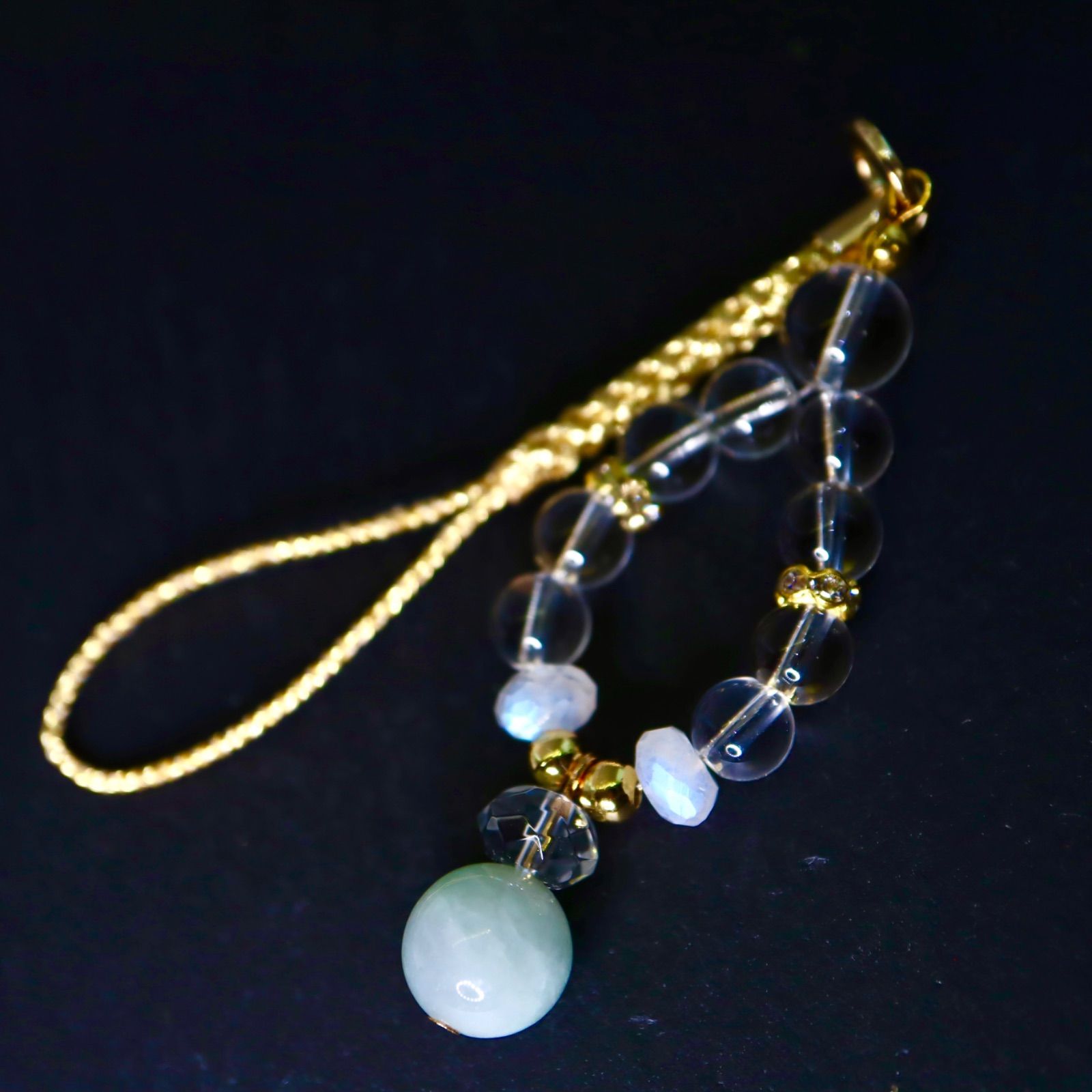 龍神様 御守り天然石 光波動石 ストラップ st032301 - メルカリ