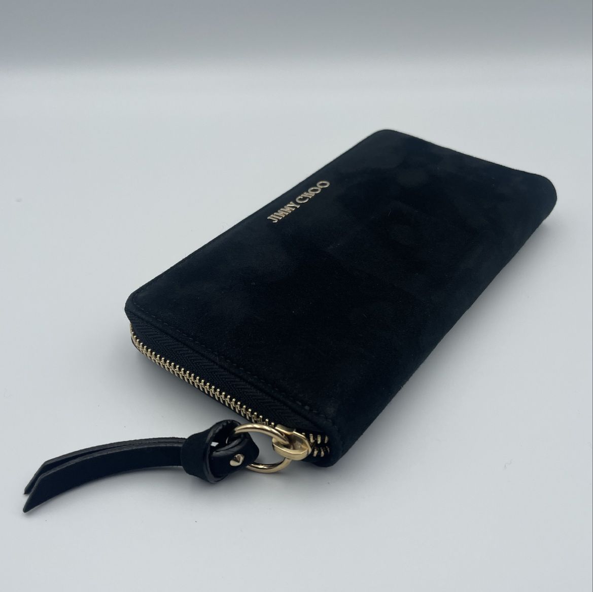 JIMMY CHOO（ジミーチュウ） ヌバック 長財布 ラウンドファスナー 