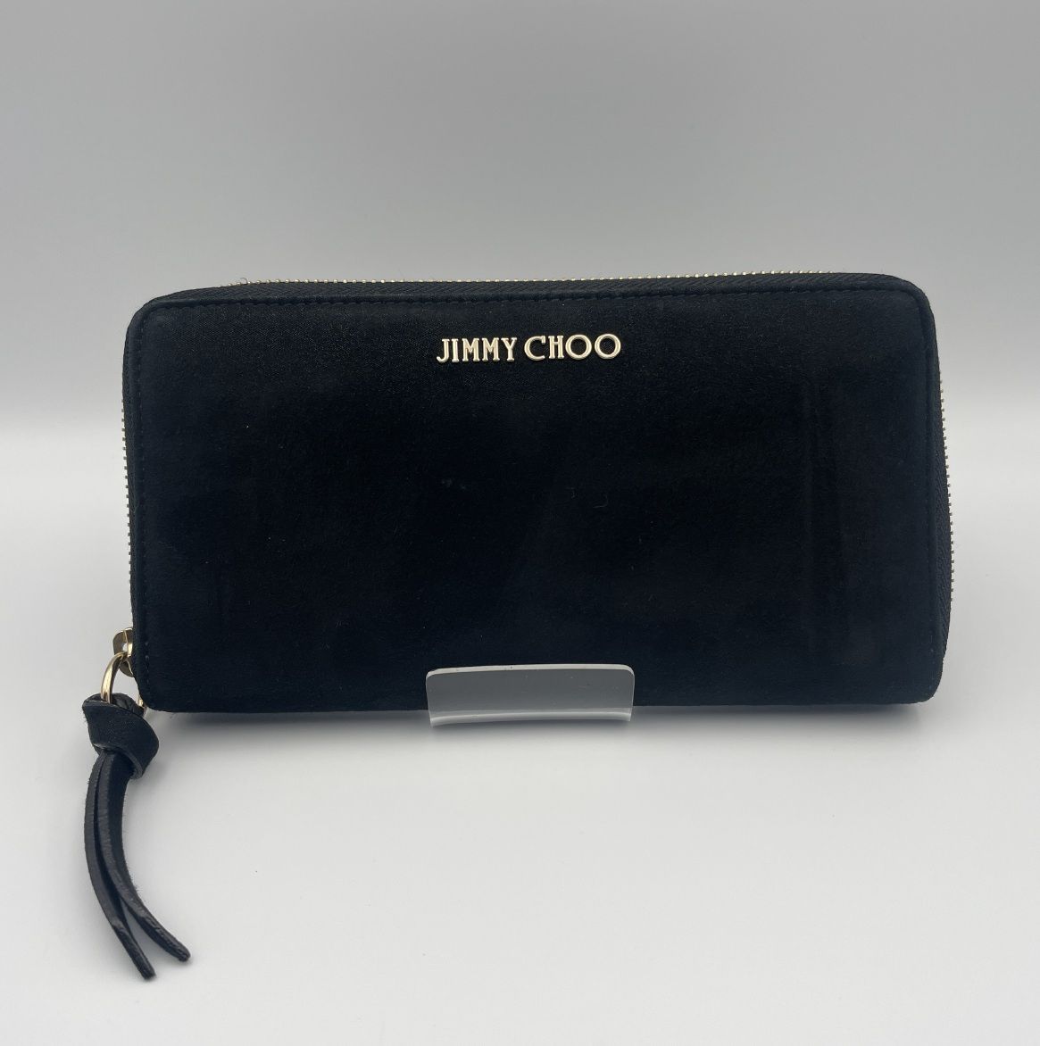 JIMMY CHOO（ジミーチュウ） ヌバック 長財布 ラウンドファスナー 