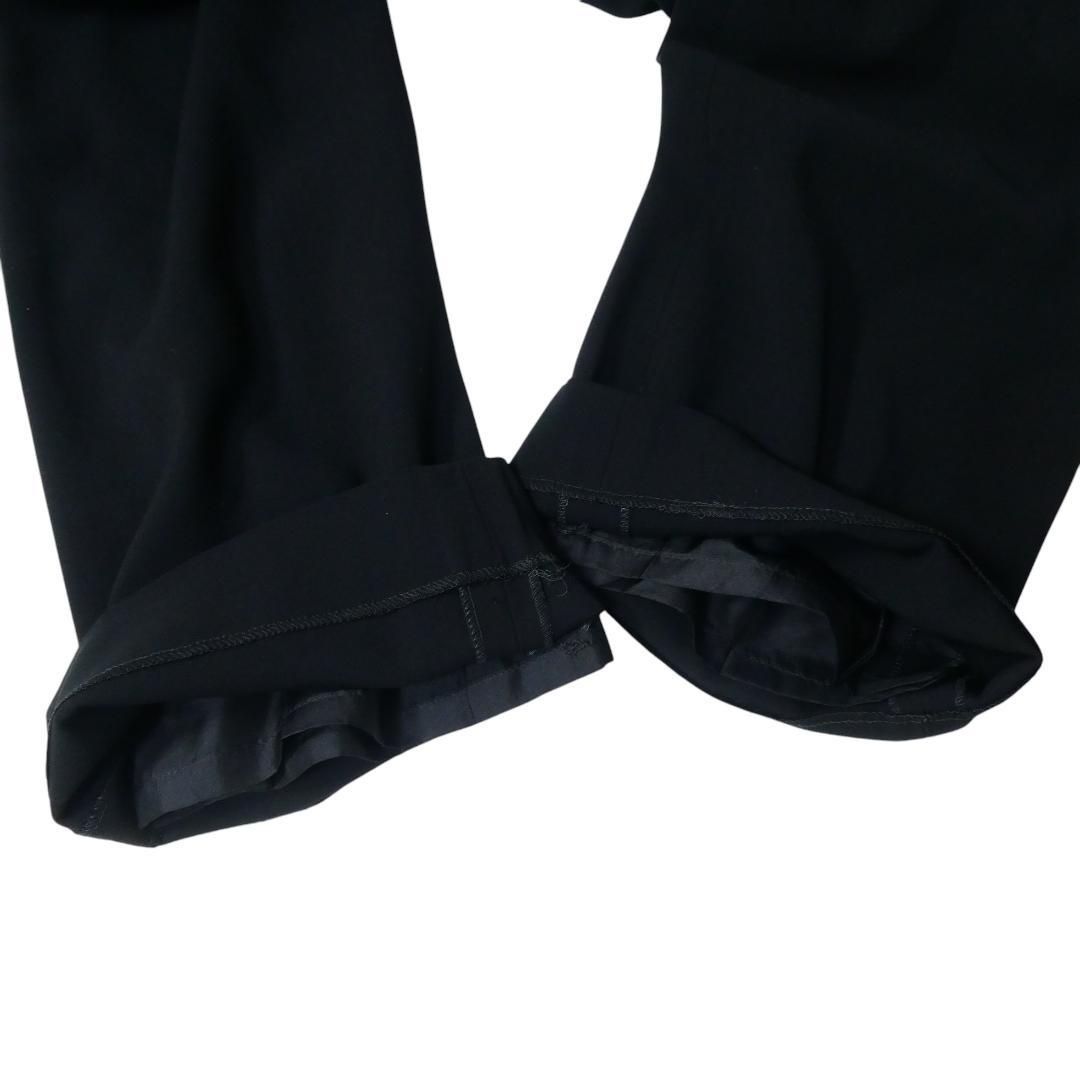  CHANEL シャネル サイズ34 98 C P 09873 ココマーク ウール サイドジップ ストレート パンツ スラックス 黒 ブラック レディース スラックス パンツ