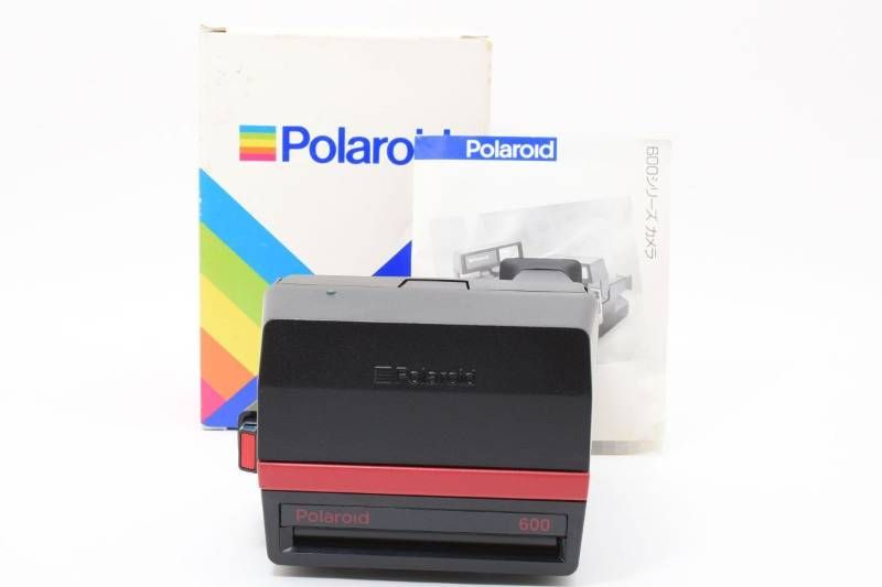 箱あり Polaroid ポラロイド Cool Cam 600 赤 レッド ストラップ付属 インスタントカメラ 3965 13
