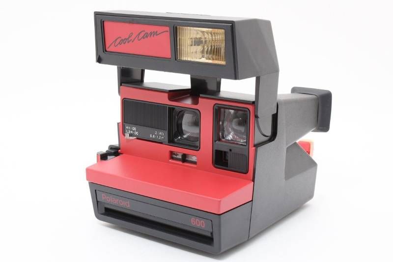 箱あり Polaroid ポラロイド Cool Cam 600 赤 レッド ストラップ付属 インスタントカメラ 3965 13