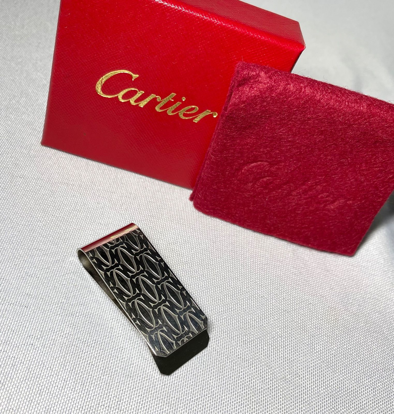 Cartier C ドゥ カルティエ デコール マルチロゴマネークリップ