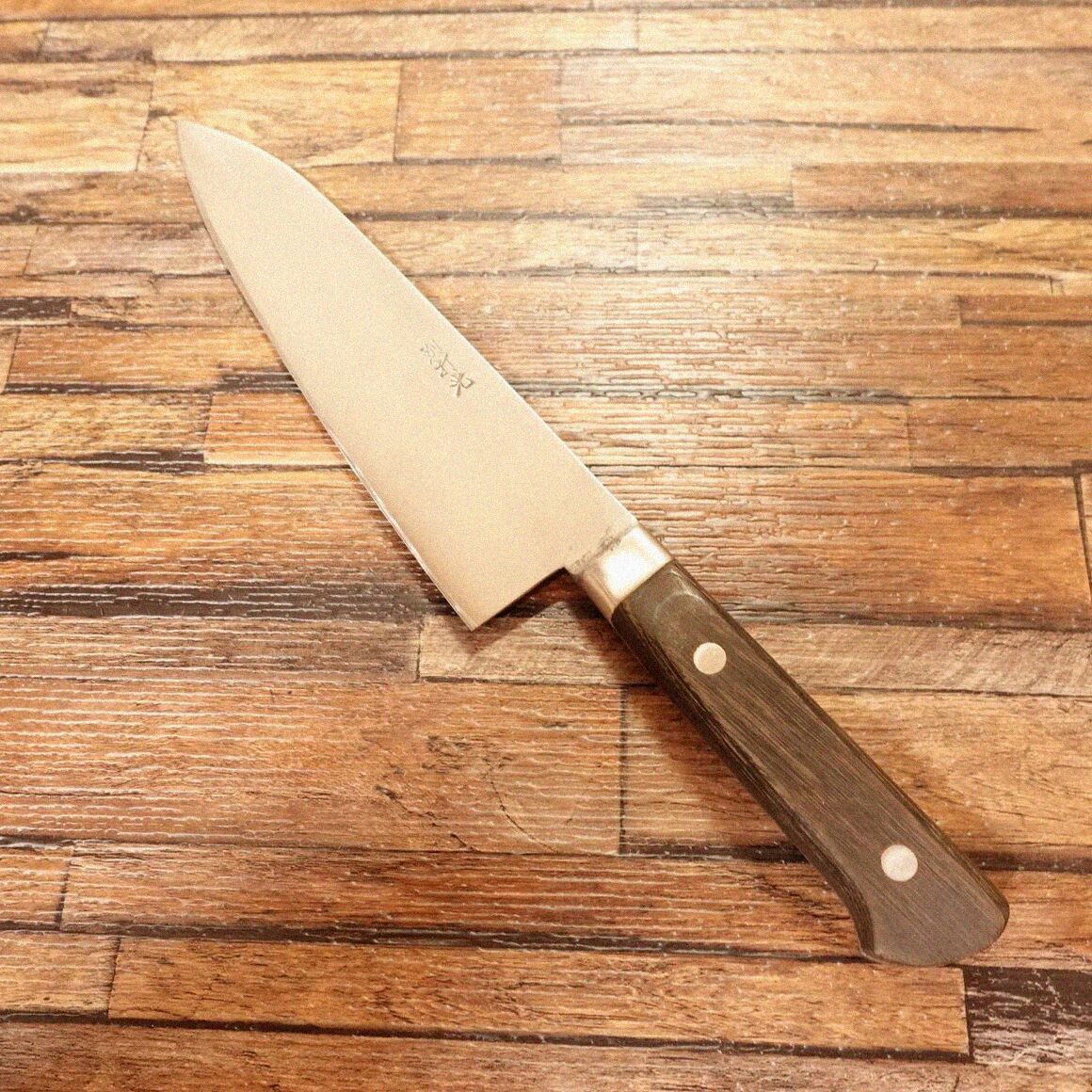 久元 牛刀 研ぎ済 ハガネ 万能包丁 別打光 180 mm