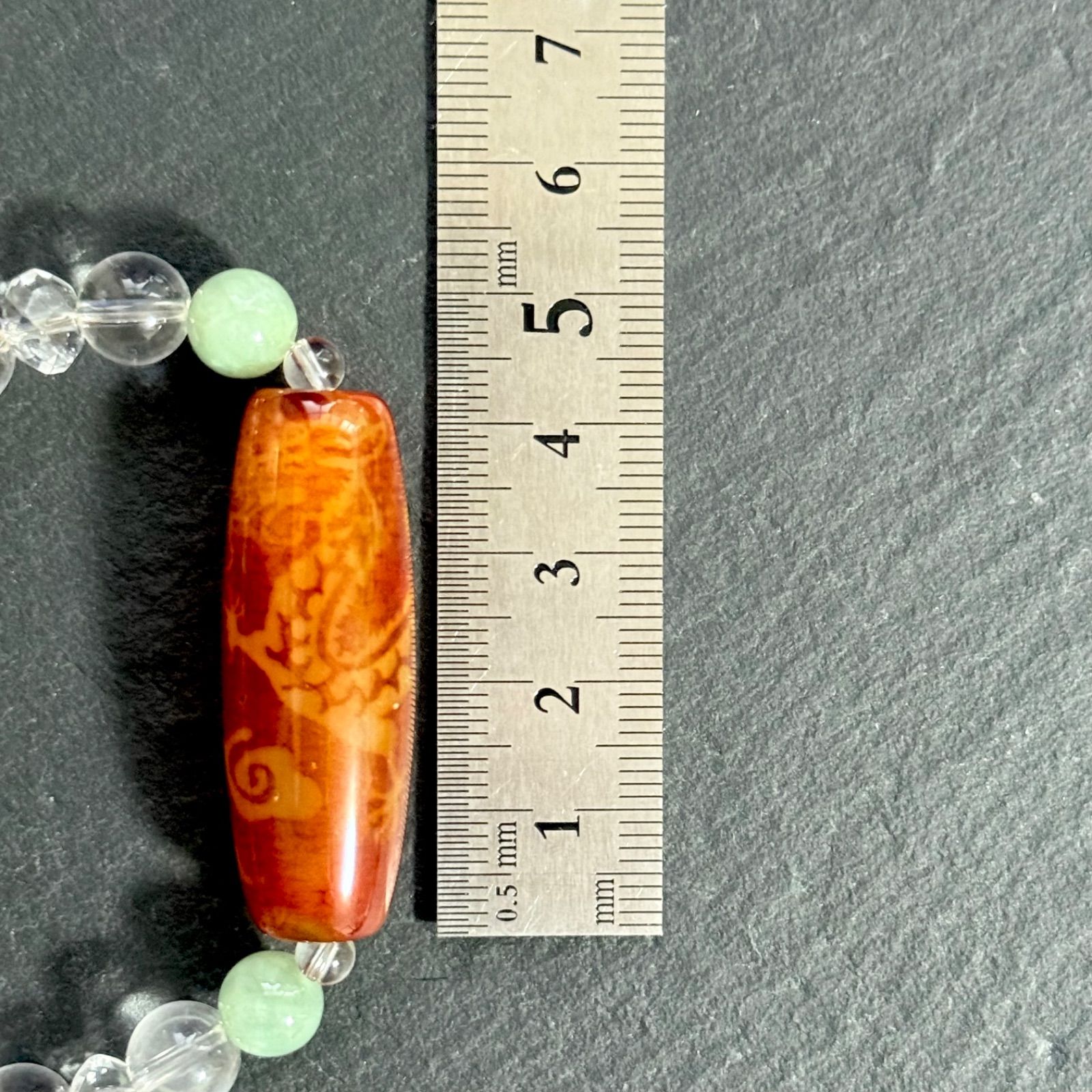 龍神朱金 魂を目覚めへと導く 守護 ブレスレット 光波動 天珠