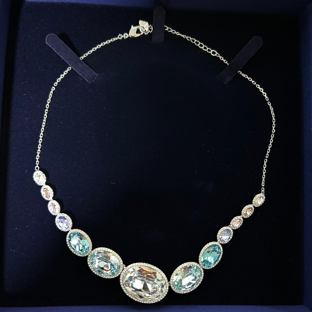 極美品】SWAROVSKI Caption キャプション オーバル ネックレス 