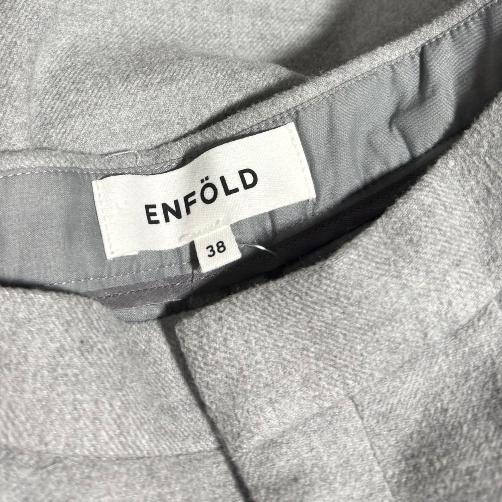 ENFOLD エンフォルド レディース グレー パンツ SIZE 38 - メルカリ