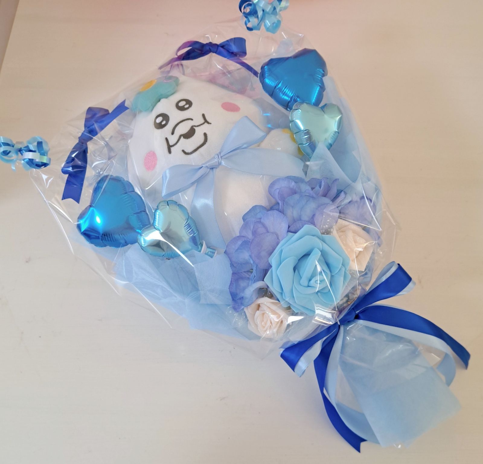 んぽちゃむ バルーン入り ぬいぐるみブーケ バルーンブーケ プレゼント