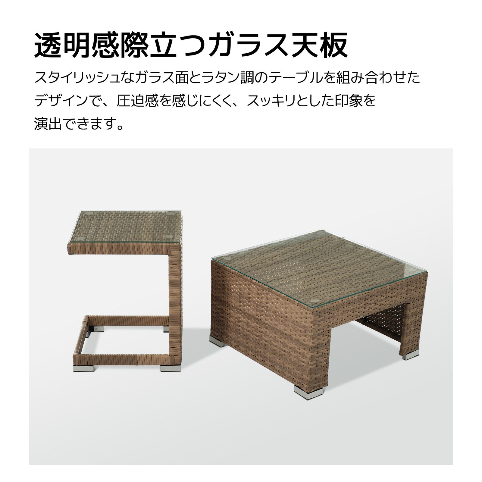 パラソル付き ガーデンファニチャー 5点 ガーデン テーブル チェアー