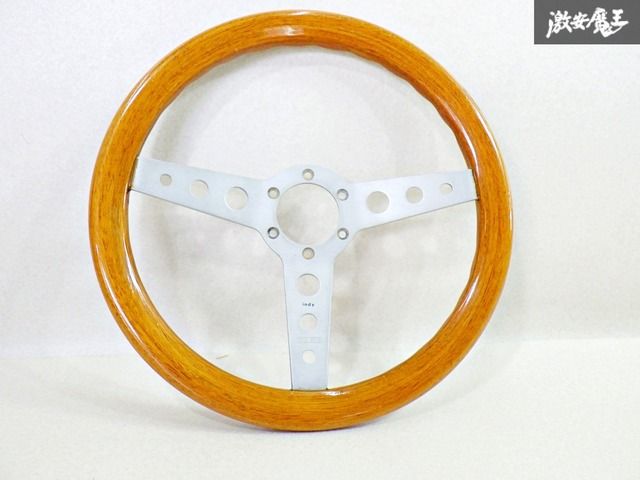 希少 当時物 モモ ウッドステアリングハンドル MOMO TYP JL36 旧車