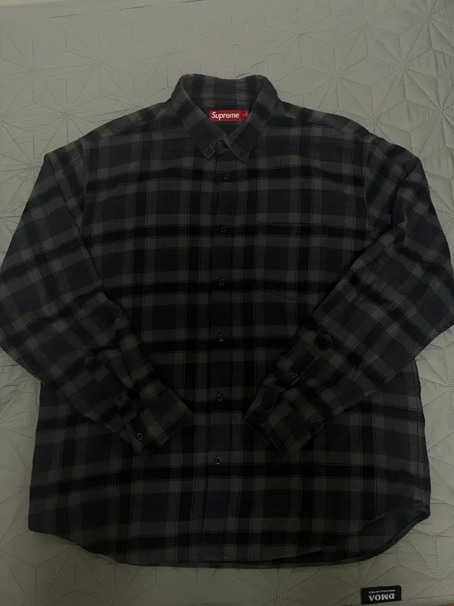 Supreme フランネル シャツ ブラック 24 SS Lサイズ