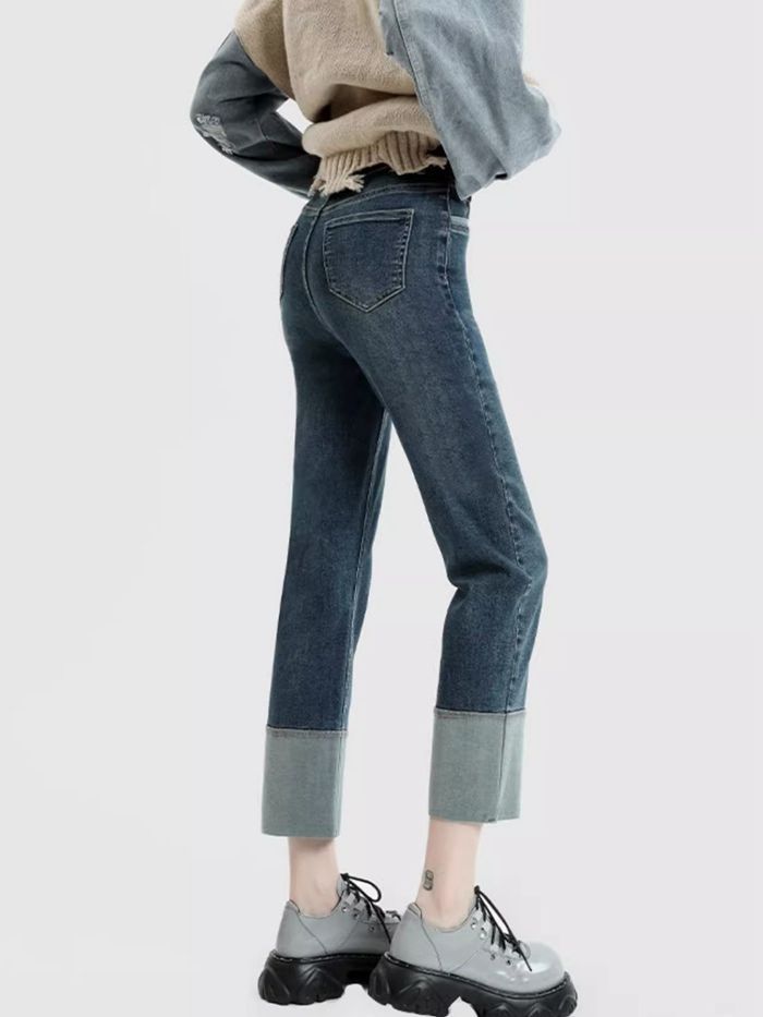 ロールアップ ジーパン