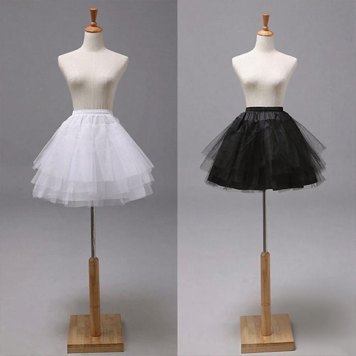 ドレス パニエ 大人 ロング ♥ 大きいサイズ 黒 白 aライン ミニ ペチコートロリータミニ 花嫁 ショート パーティー ウェディングドレス ハードチュール 結婚式 フリル 演奏会 バレエ コンサート スxzzhang 511