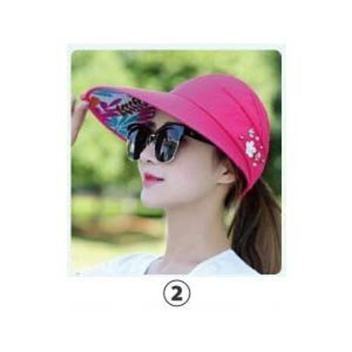 折りたたみ 帽子 レディース 即 OK 日よけ UVカット帽子 ひも付き サンバイザー つば広 メッシュ 裏地あり hyxz 64