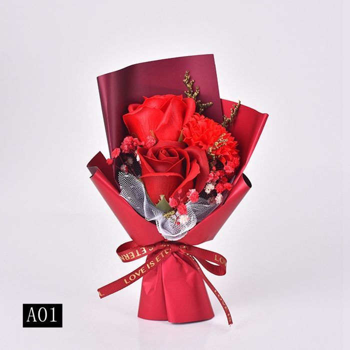 ソープフラワー ミニブーケ 母の日プレゼント バラ ミニ花束 ソープ