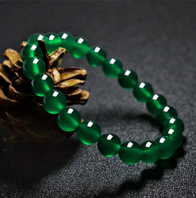  ハンドメイド 緑瑪瑙 ブレスレット 天然石 記念日 男女兼用 調整 shuijing 06 ブレスレット バングル アクセサリー